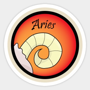 Aries Zodiac Astrology Sticker